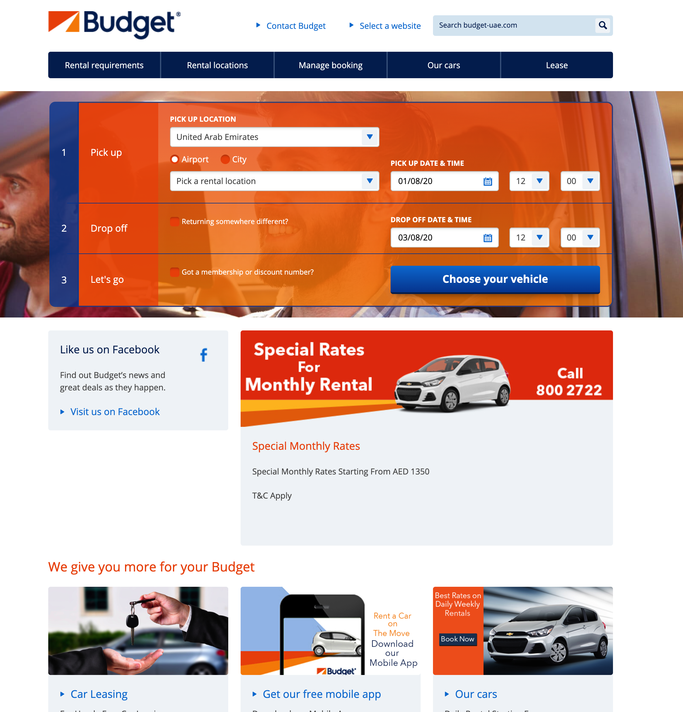budget car rental 800 number
